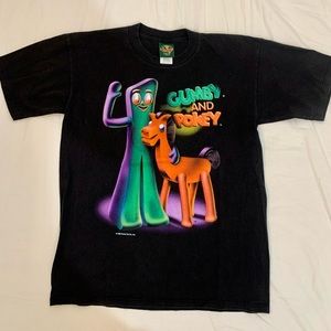 Vintage Gumby and Pokey 1996 Single Stitch shirt rare 90s